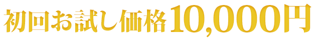 初回お試し価格10,000円